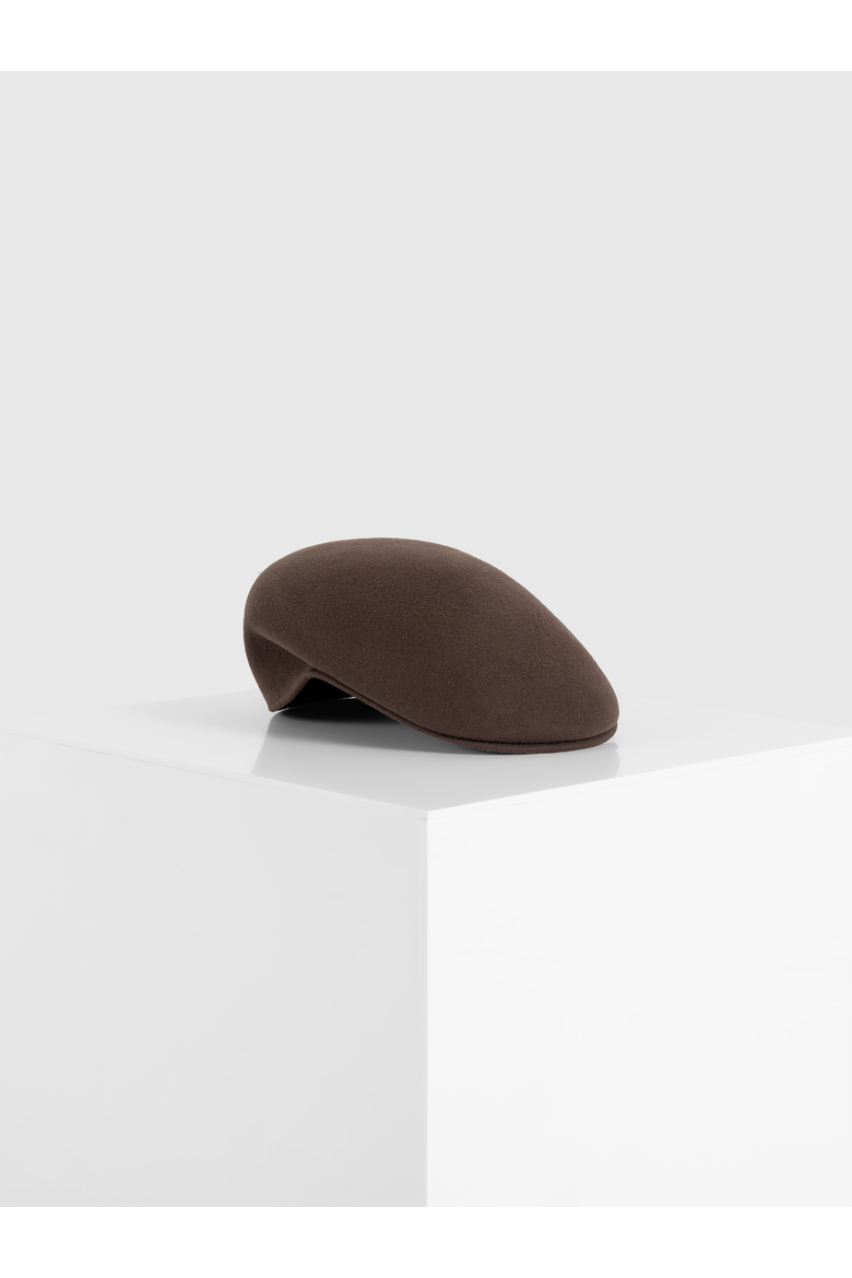 Amos Wool Flat Cap, Alternate, color, Brown