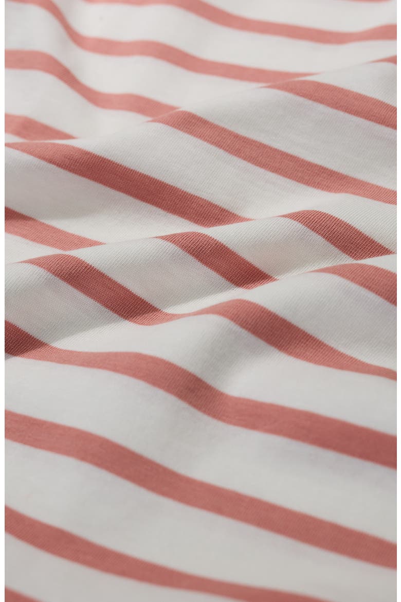 Sailor Stripe Organic Cotton Top, Alternate, color, BRETON DUSTY ROSE