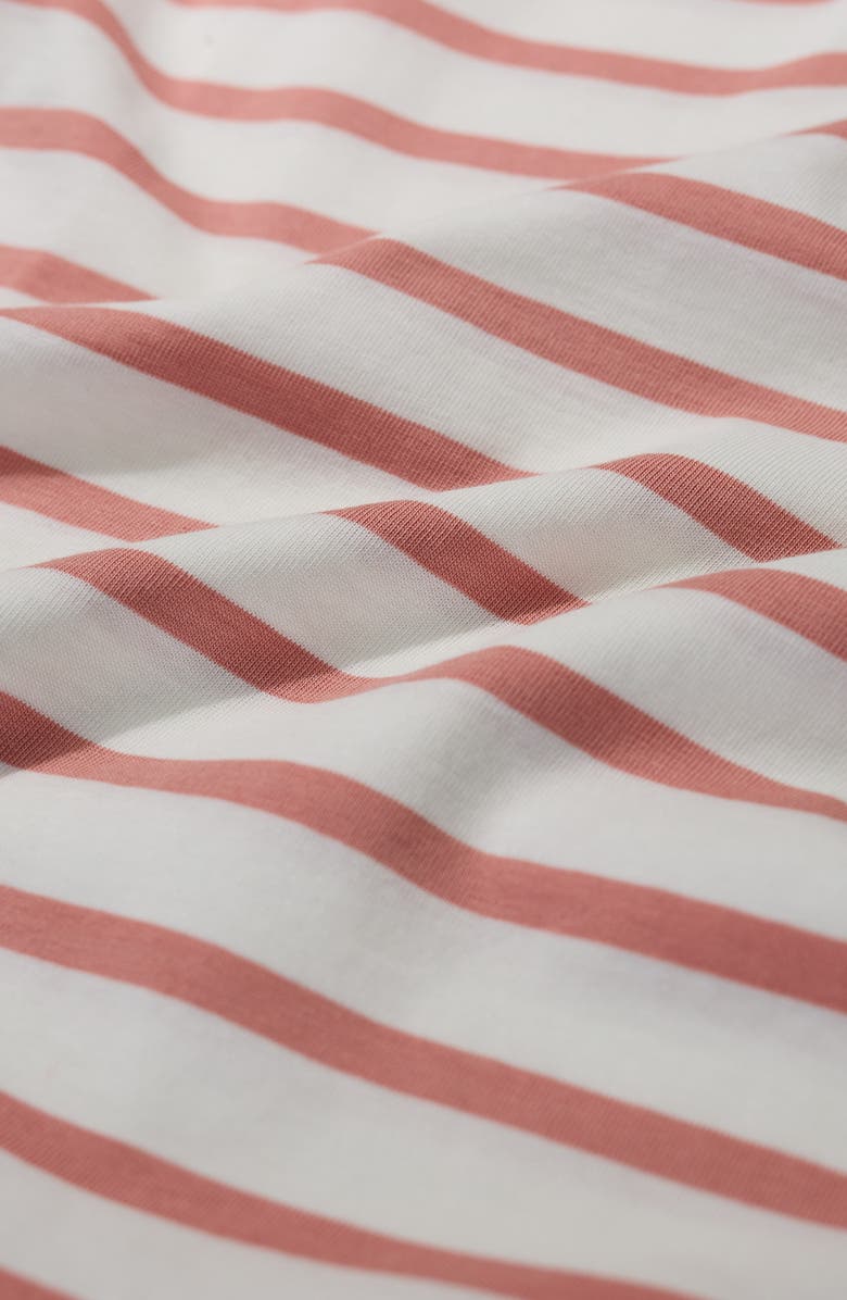 Seasalt Cornwall Sailor Stripe Organic Cotton Top, Alternate, color, Breton Dusty Rose