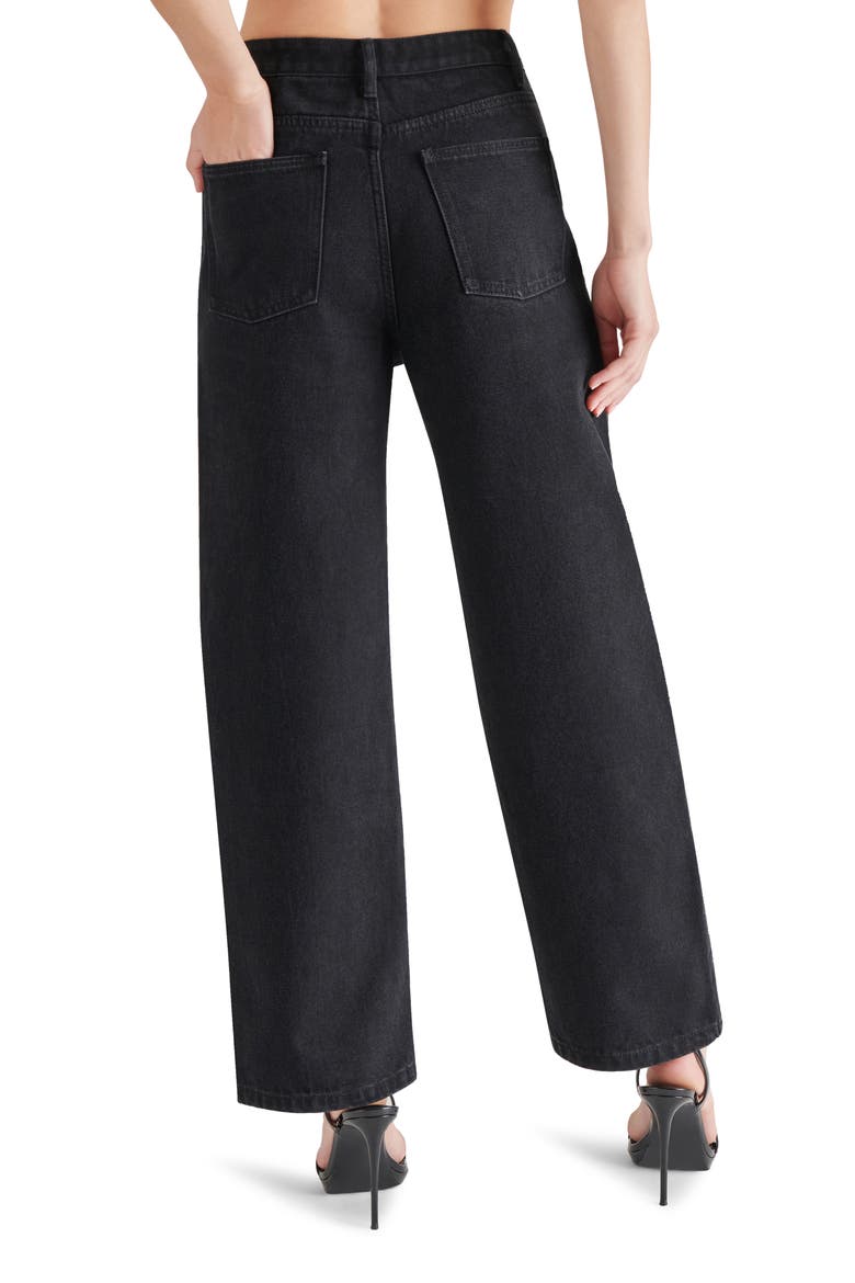 Taylor High Waist Rhinestone Cutout Detail Jeans, Alternate, color, BLACK