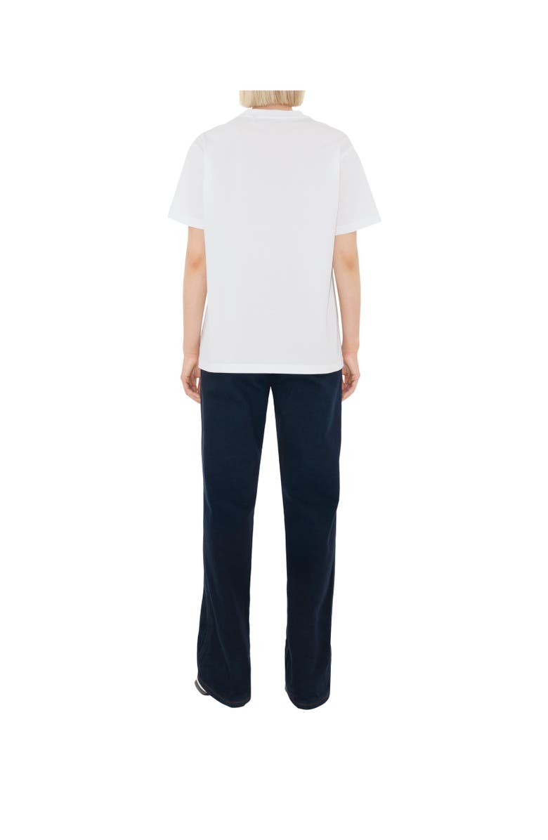 Burberry Check Pocket Cotton T-shirt, Alternate, color, White