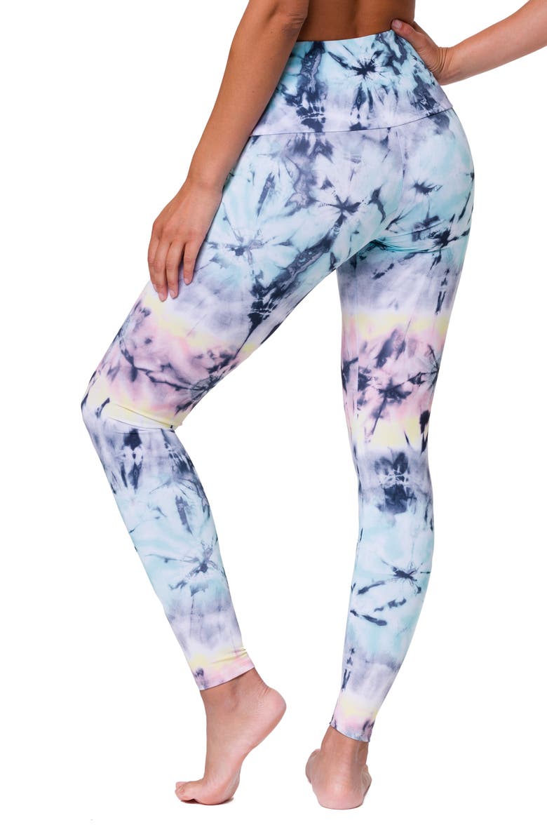 Onzie High Waist Print Leggings, Alternate, color,