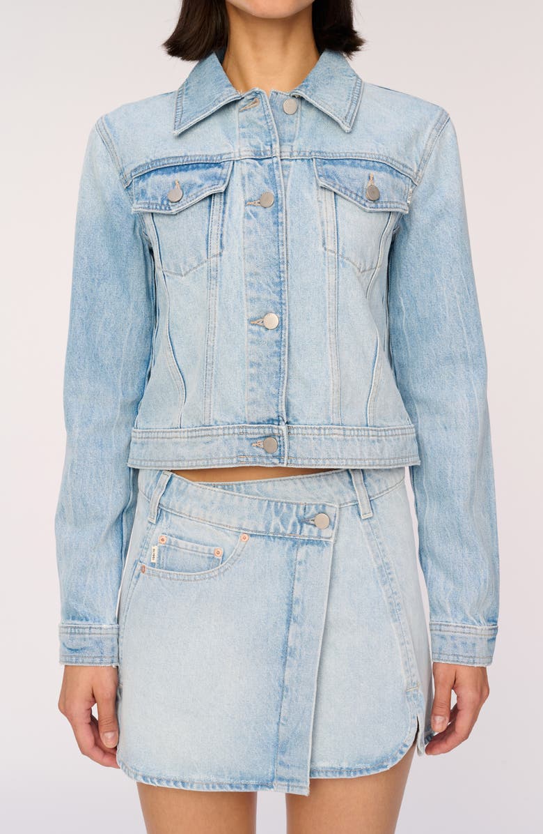 DL1961 Andi Denim Wrap Miniskirt, Alternate, color, 