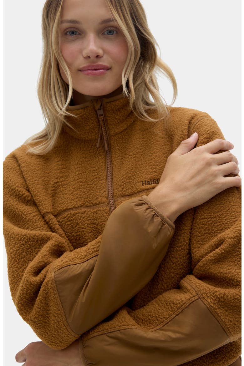 Chapelle Water Repellent Fleece Jacket, Alternate, color, NUTHATCH