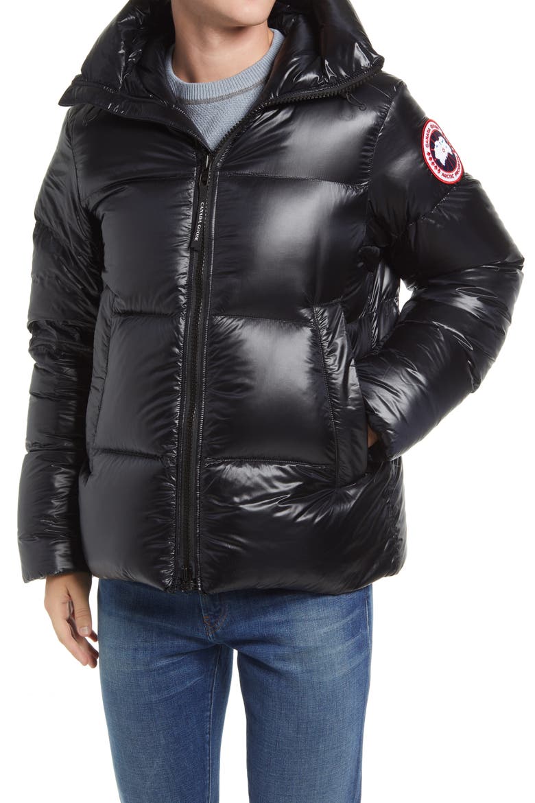 Crofton Water Resistant Packable Quilted 750 Fill Power Down Jacket, Alternate, color, BLACK
