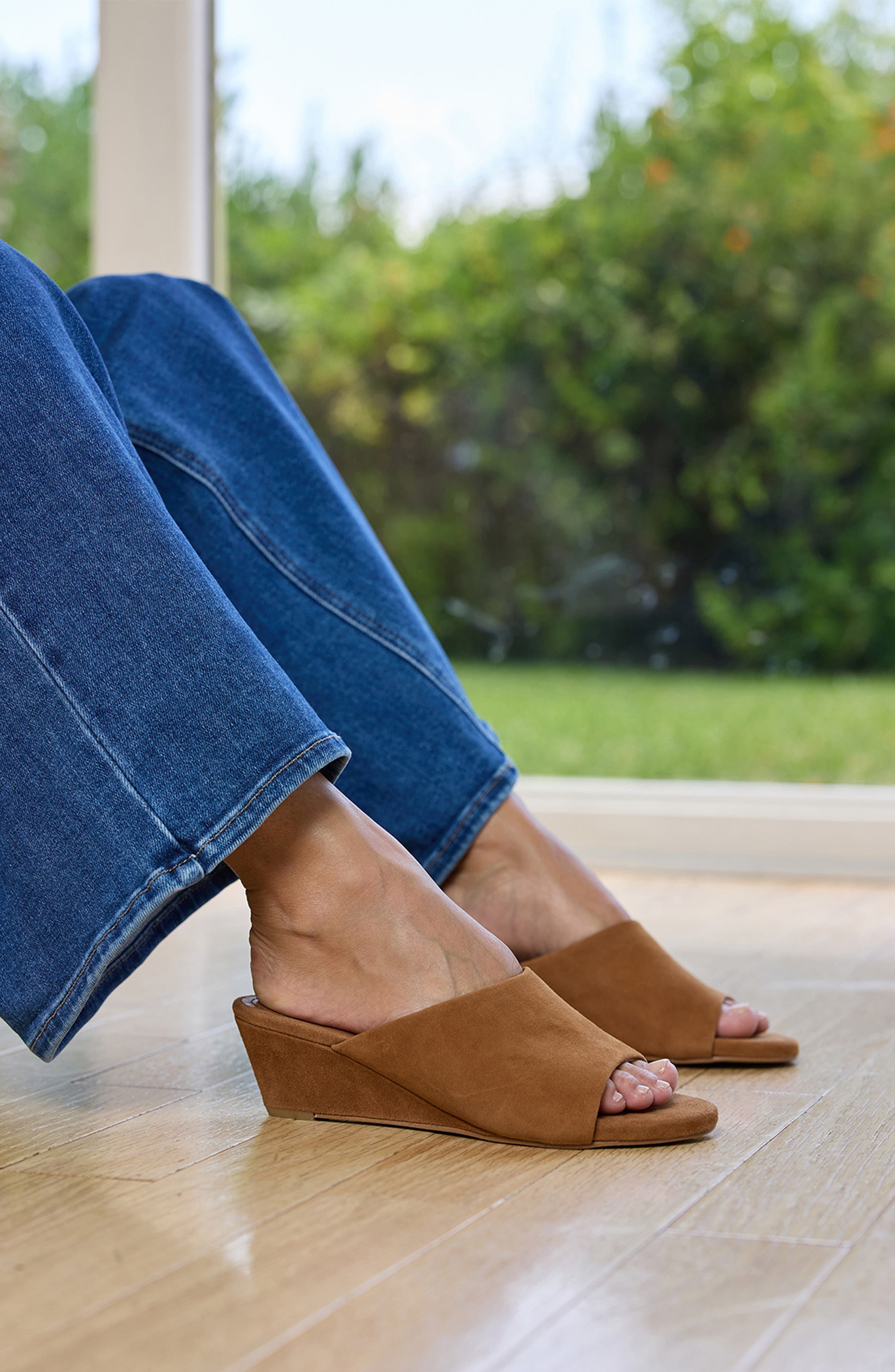 Seychelles Isn't She Lovely Wedge Slide Sandal, Alternate, color, Tan