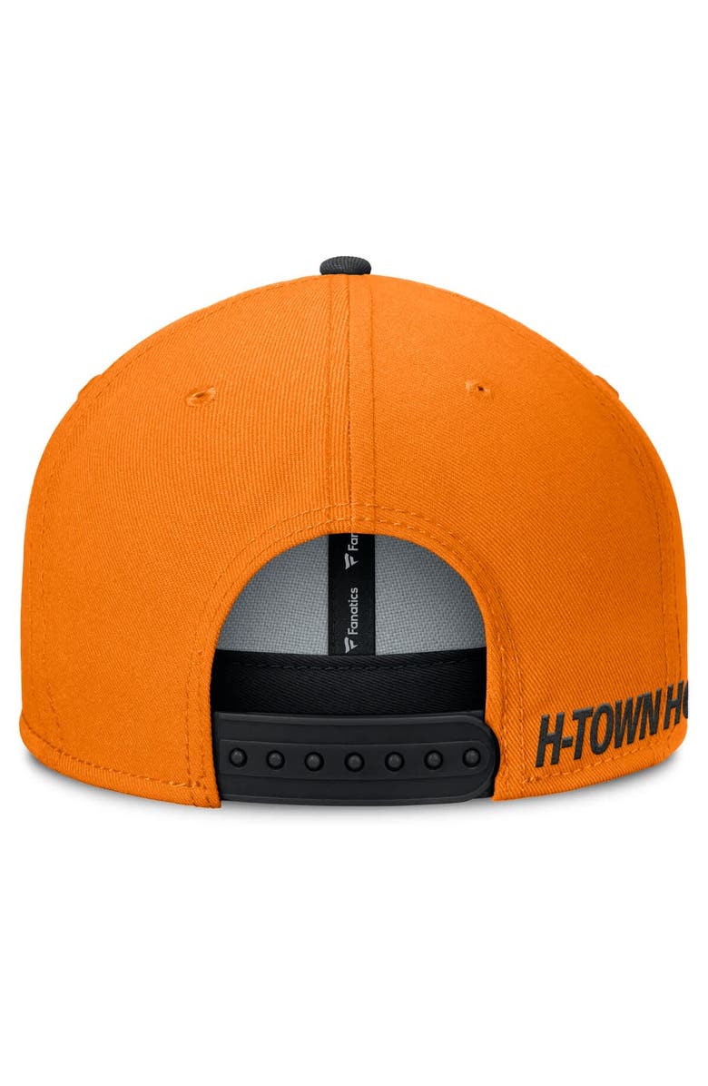 FANATICS Men's Fanatics Orange Houston Dynamo FC Sitter Snapback Hat, Alternate, color, 