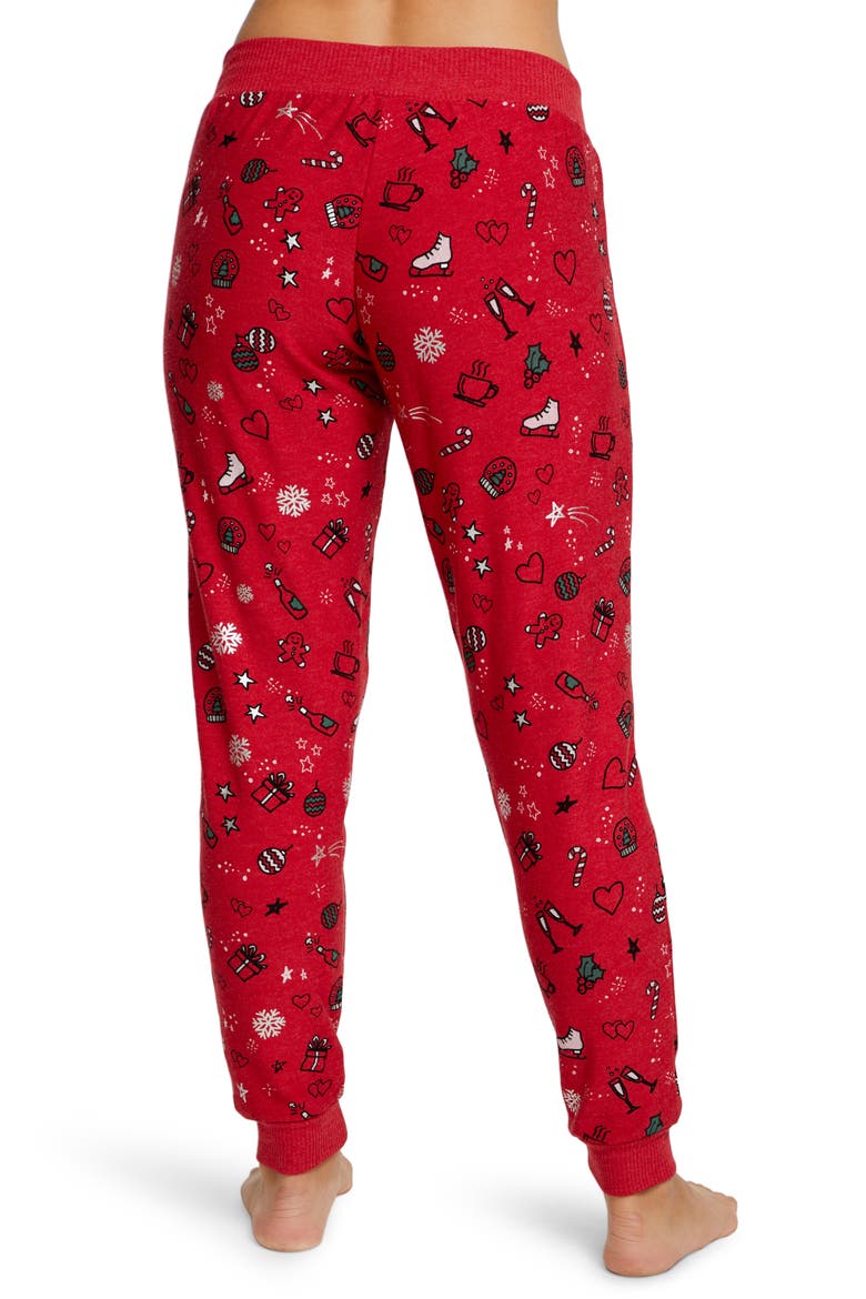 Holiday Goodies Jogger Pants, Alternate, color, ROUGE