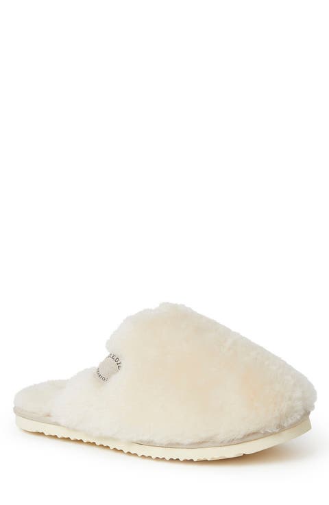 Fireside Genuine Shearling Mule Slipper (Women)