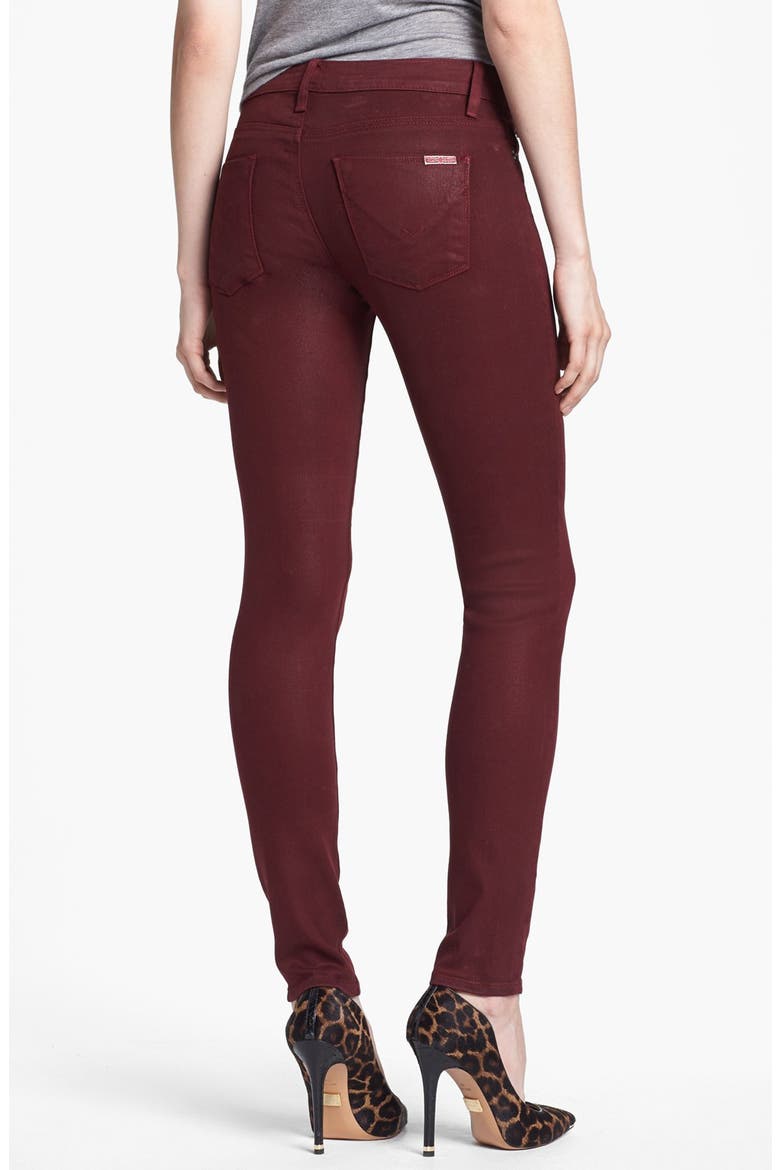 'Krista' Super Skinny Jeans, Alternate, color, CRIMSON WAX