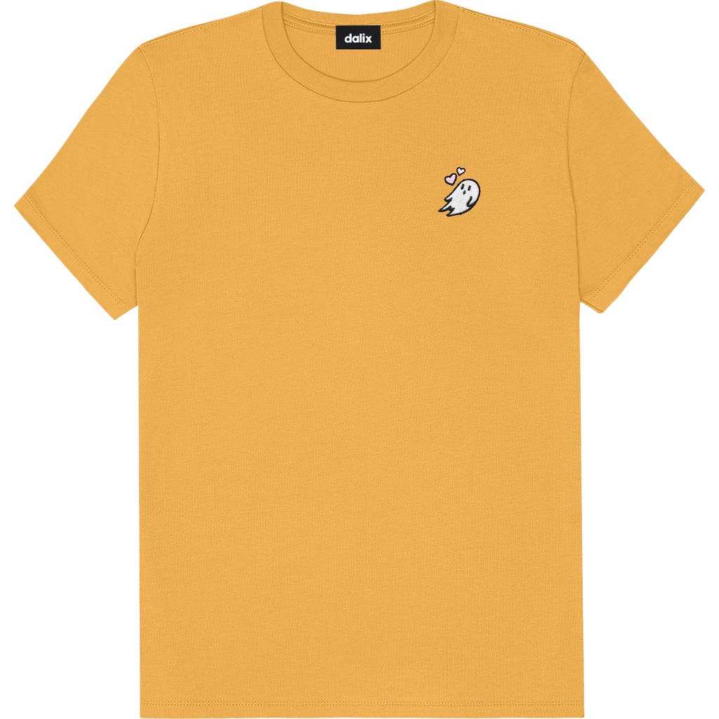 Dalix Heartly Ghost Tee In Mustard