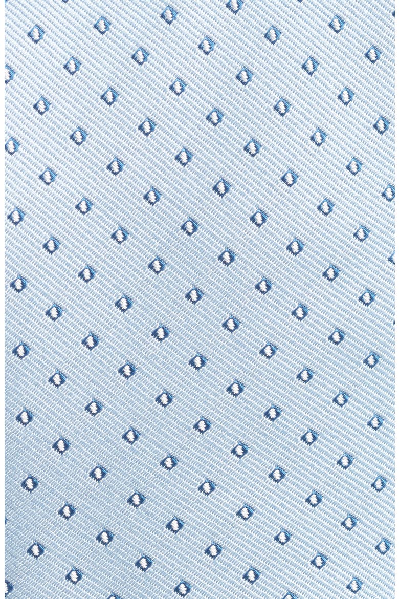 Micropattern Silk Blend Tie, Alternate, color, LIGHT BLUE