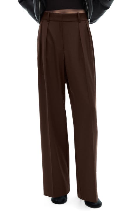 NDL Women Striped Pattern Wide Leg Pantsuit Women's Suit Beige - Burnaby