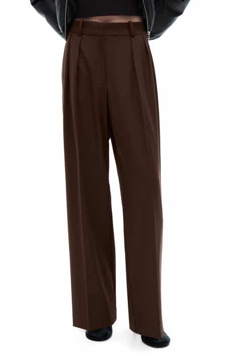 MANGO Pleated Wide Leg Pants
