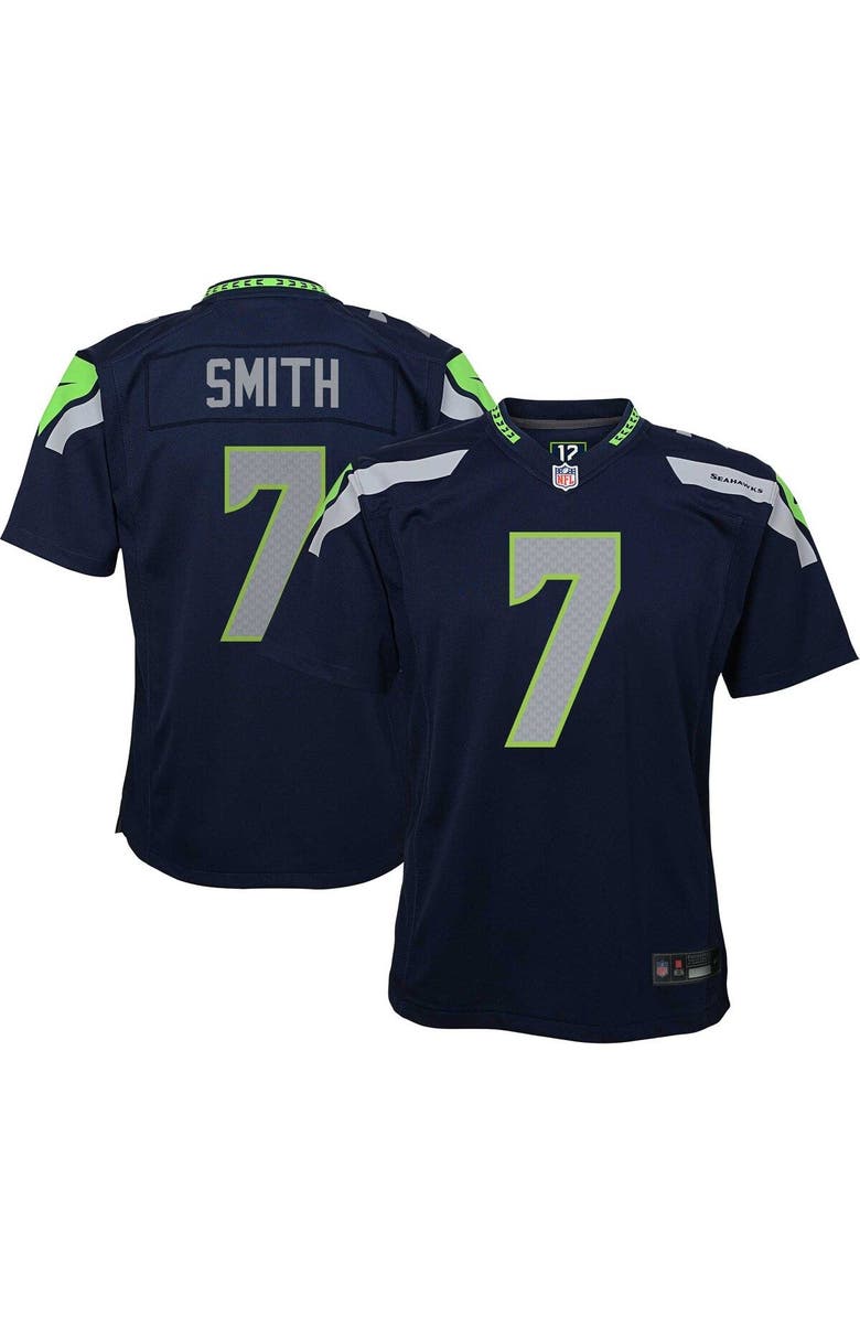Nike Youth Nike Geno Smith Navy Seattle Seahawks Game Jersey, Main, color, 