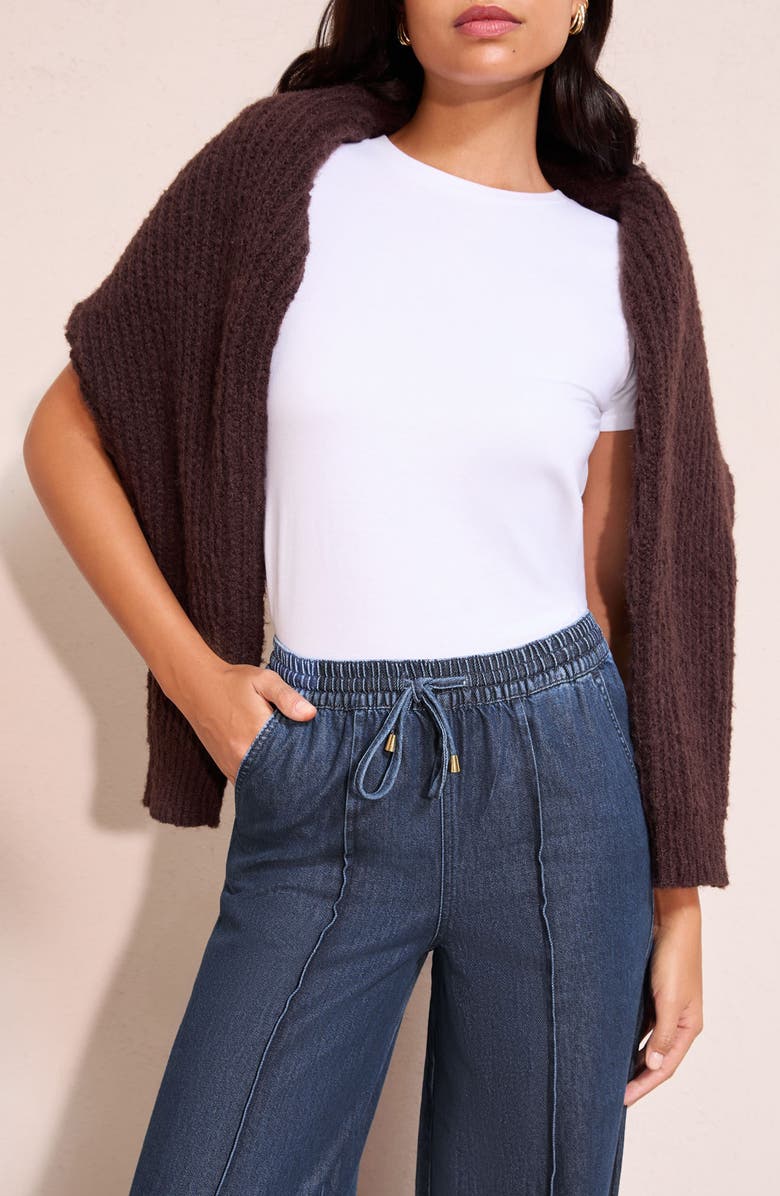 Friends Like These High Rise Wide Leg Jean, Alternate, color, Rinse Wash