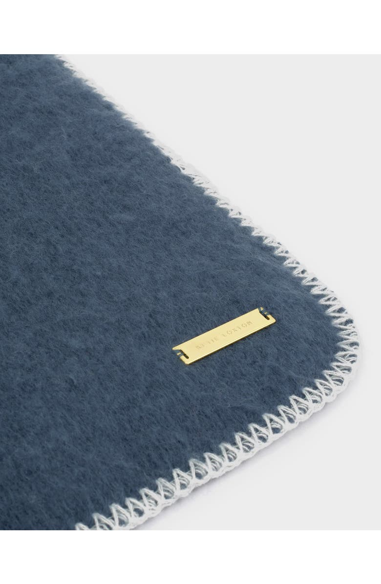 Katie Loxton Whipstitch Scarf in Navy, Alternate, color, Navy