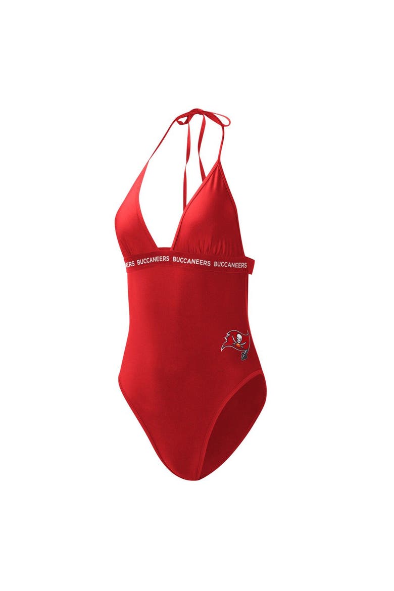 Women's G-III 4Her by Carl Banks Red Tampa Bay Buccaneers Full Count One-Piece Swimsuit, Alternate, color, Red