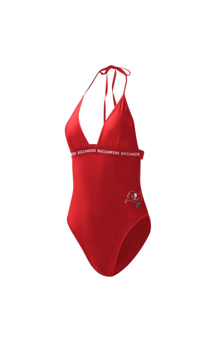 G-III 4HER BY CARL BANKS Women's G-III 4Her by Carl Banks Red Tampa Bay Buccaneers Full Count One-Piece Swimsuit, Alternate, color, Red