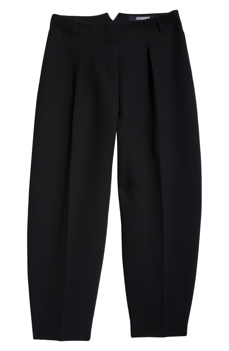 Jacquemus Le Pantalon Ovalo Wide Leg Trousers, Alternate, color, 