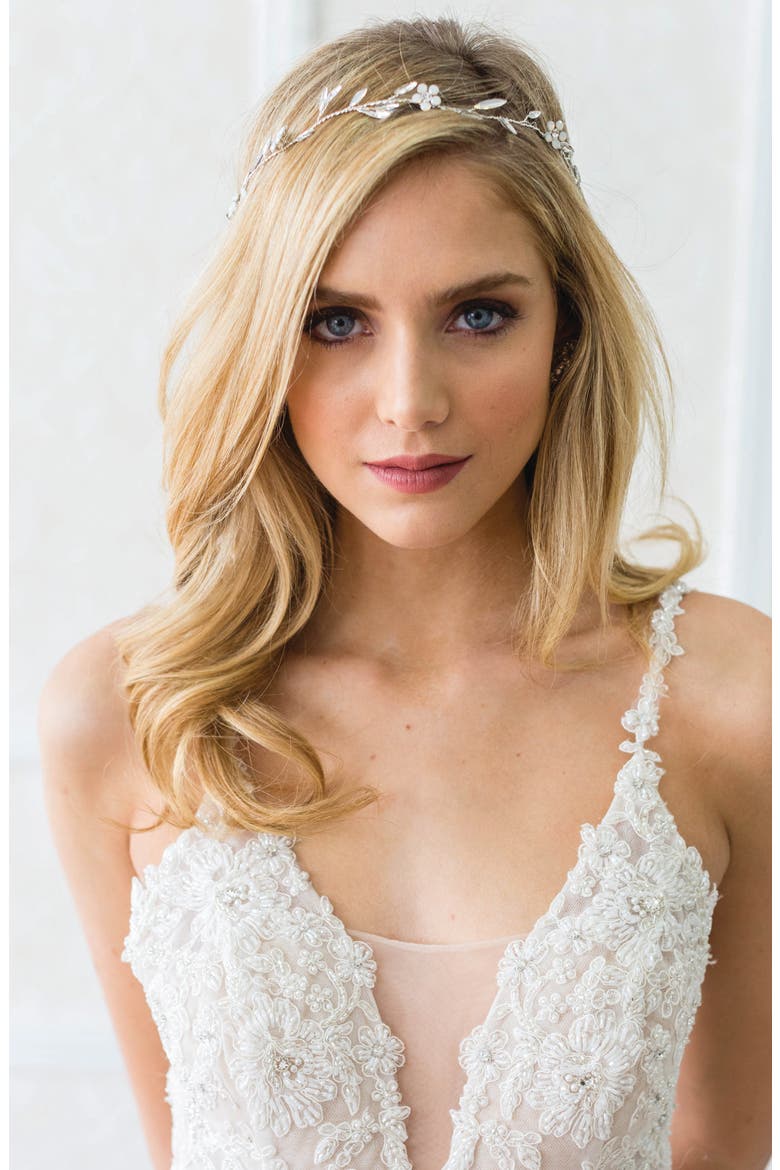 Galatea Crystal & Opal Halo (Nordstrom Exclusive), Alternate, color, SILVER