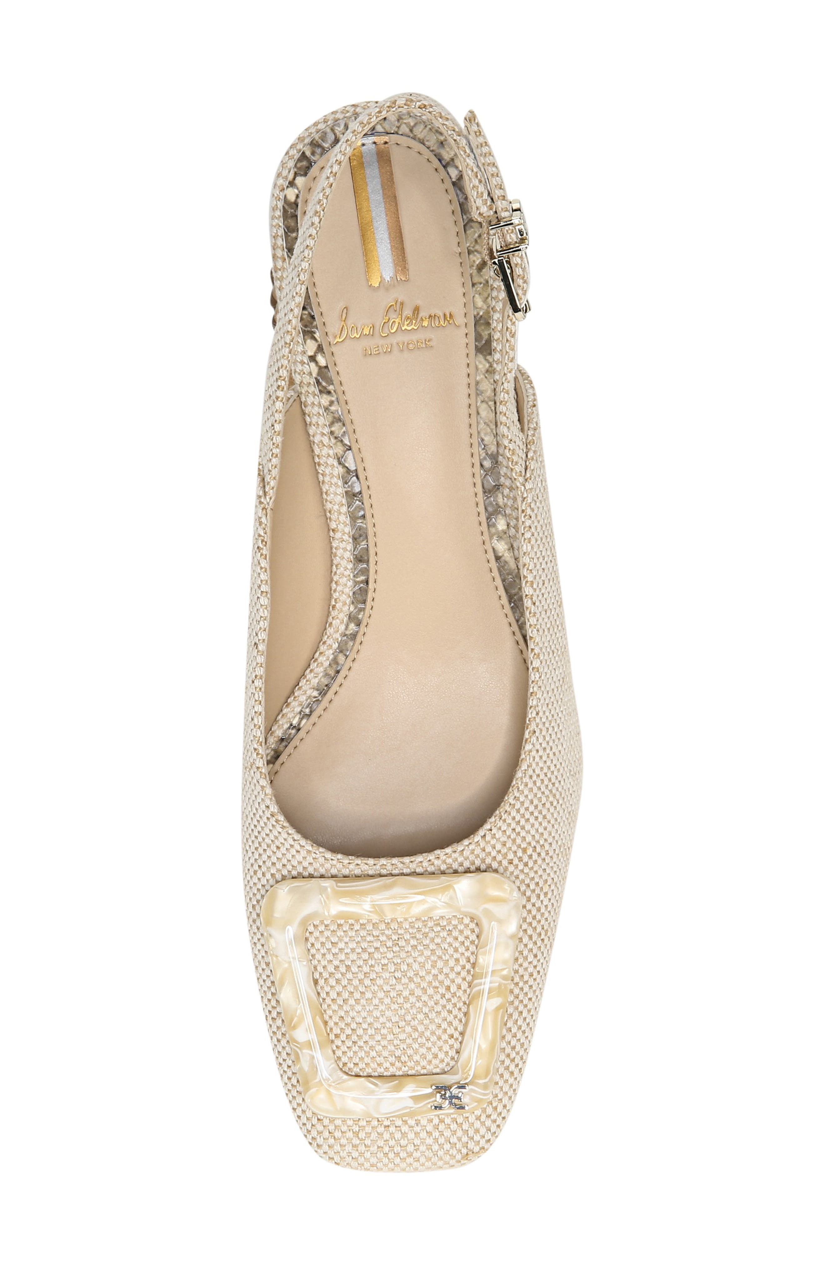 Tanessa Slingback Mule, Alternate, color, NATURAL LEATHER