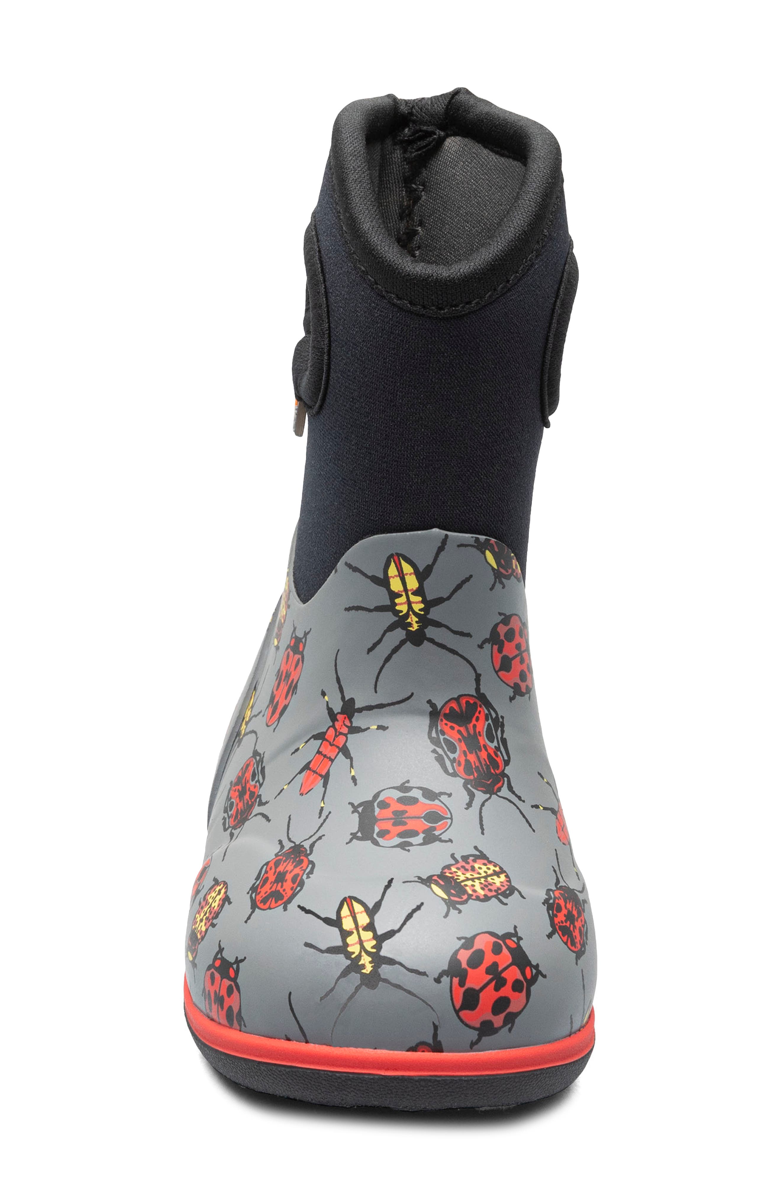 Bogs Kids' Classic Ladybug Waterproof Boot, Alternate, color, 