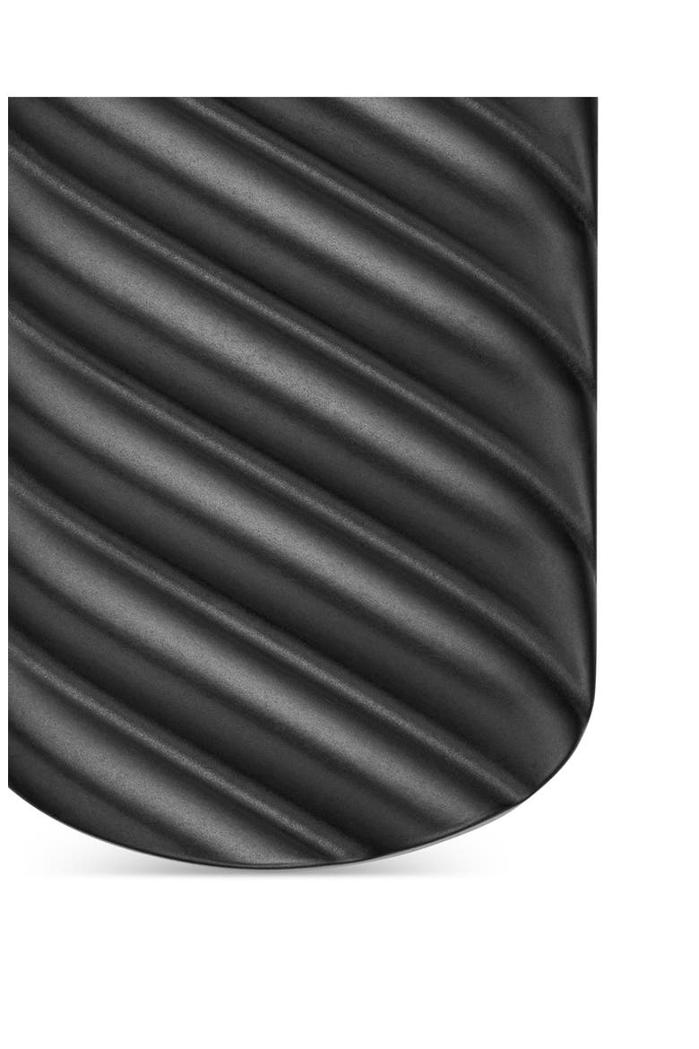 Men's Sculpted Cable Dog Tag Pendant, Alternate, color, BLACK TITANIUM