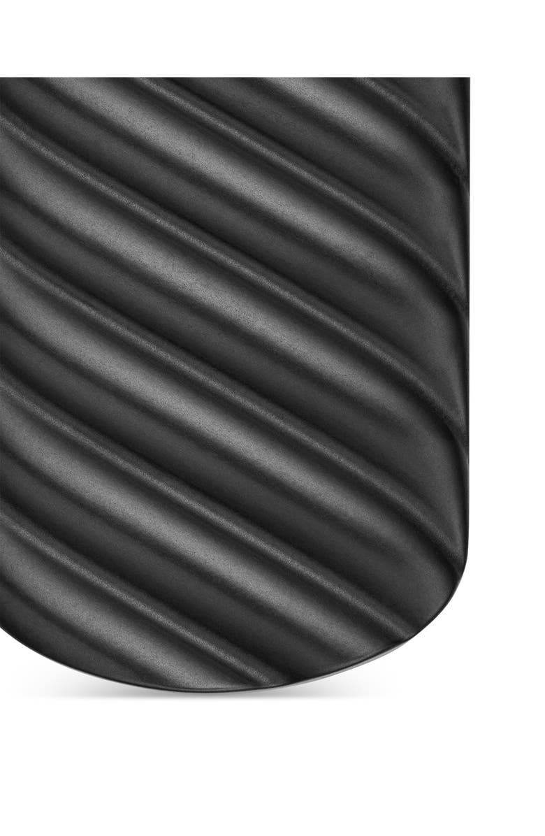 David Yurman Men's Sculpted Cable Dog Tag Pendant, Alternate, color, Black Titanium