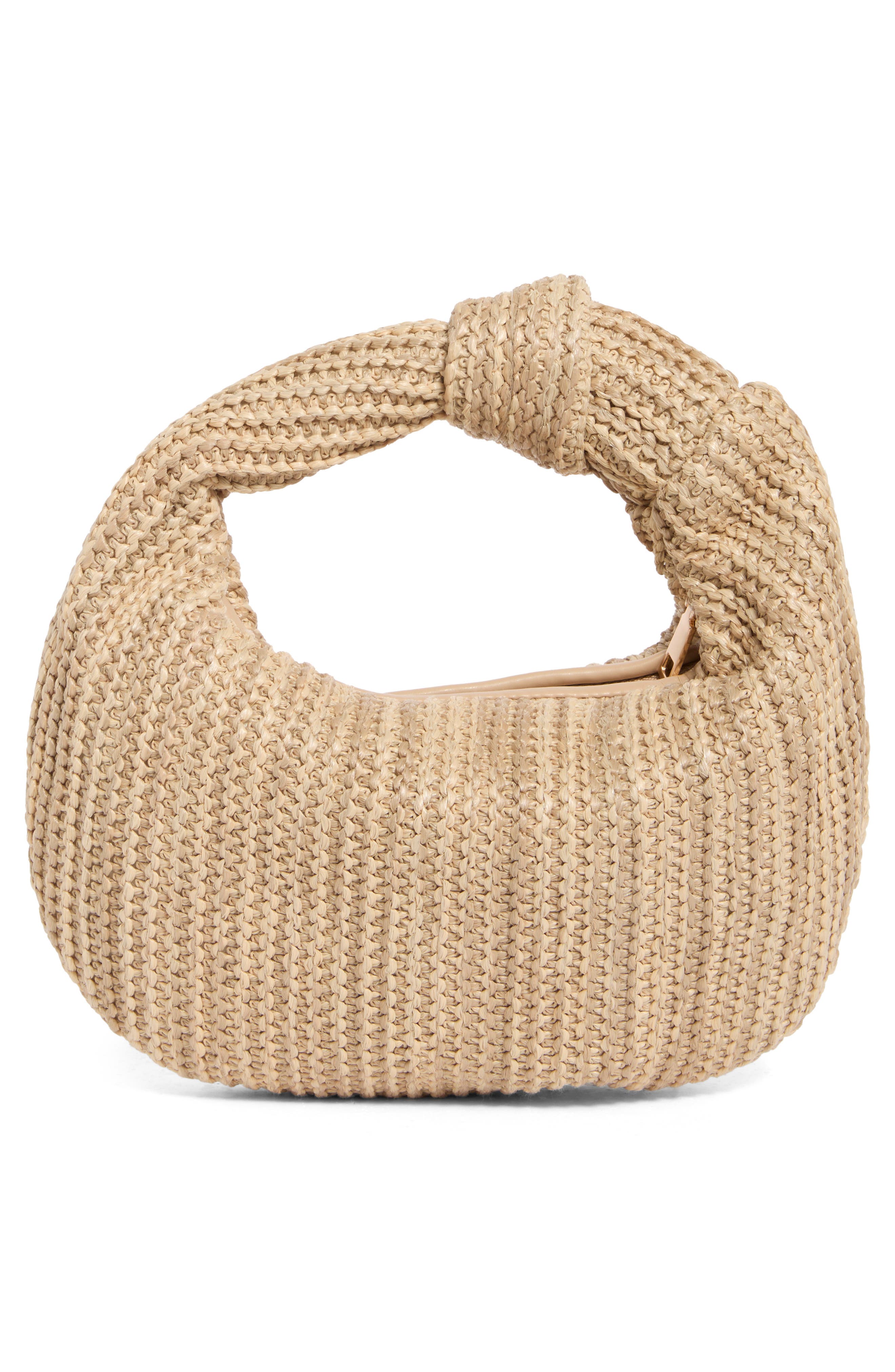 URBAN EXPRESSIONS HANDBAGS Straw Top Handle Bag, Alternate, color, Natural