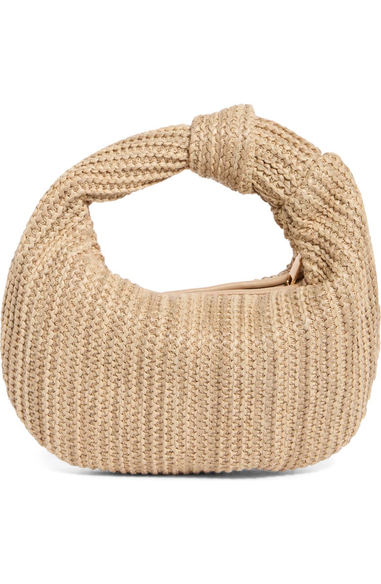 URBAN EXPRESSIONS HANDBAGS Straw Top Handle Bag, Alternate, color, Natural