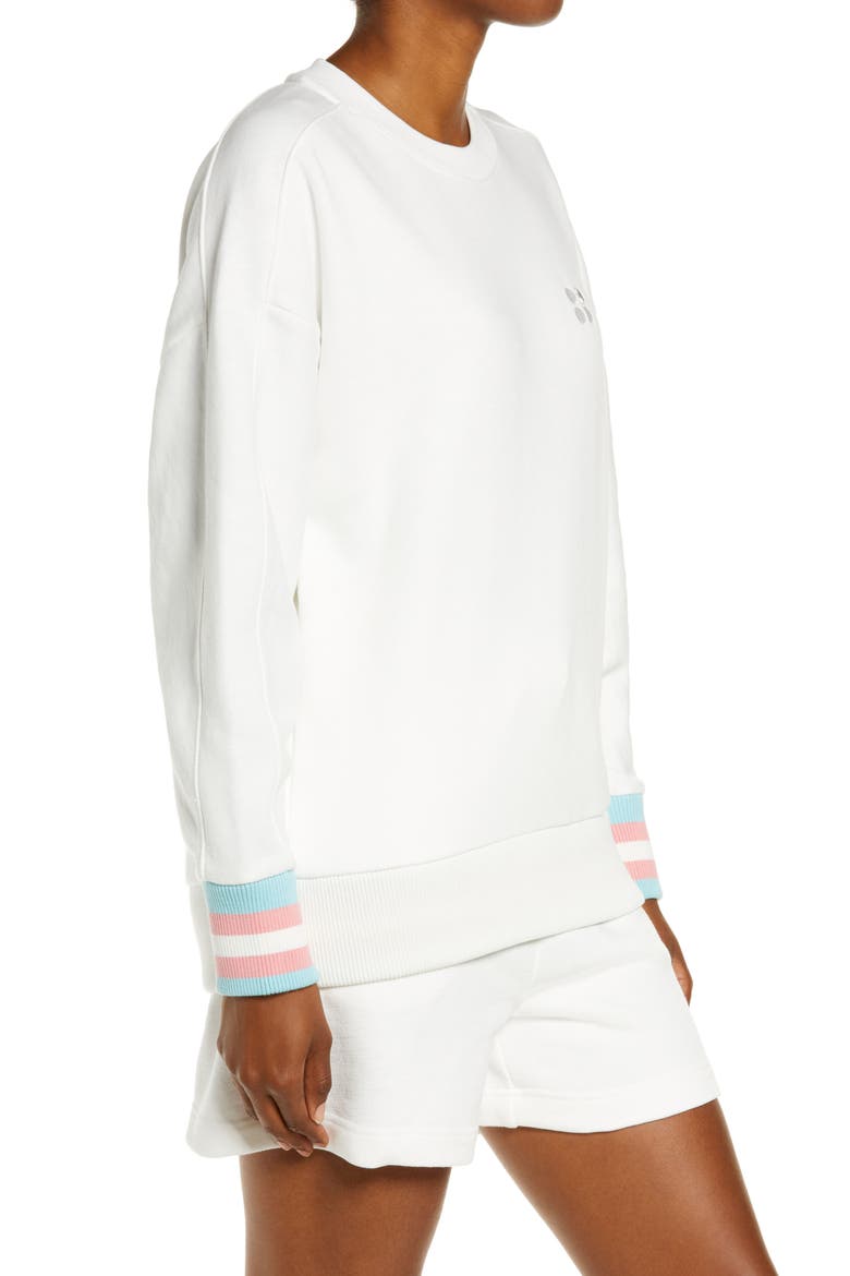 Essentials Sweatshirt, Alternate, color, WHITE MULTI