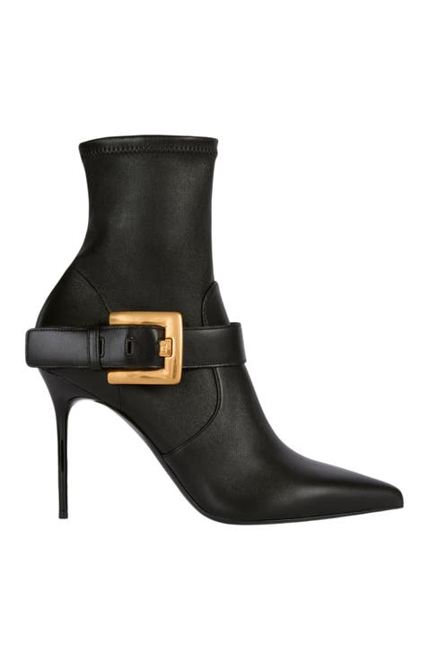 Anthem stretch leather ankle boots