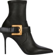 Balmain Anthem stretch leather ankle boots