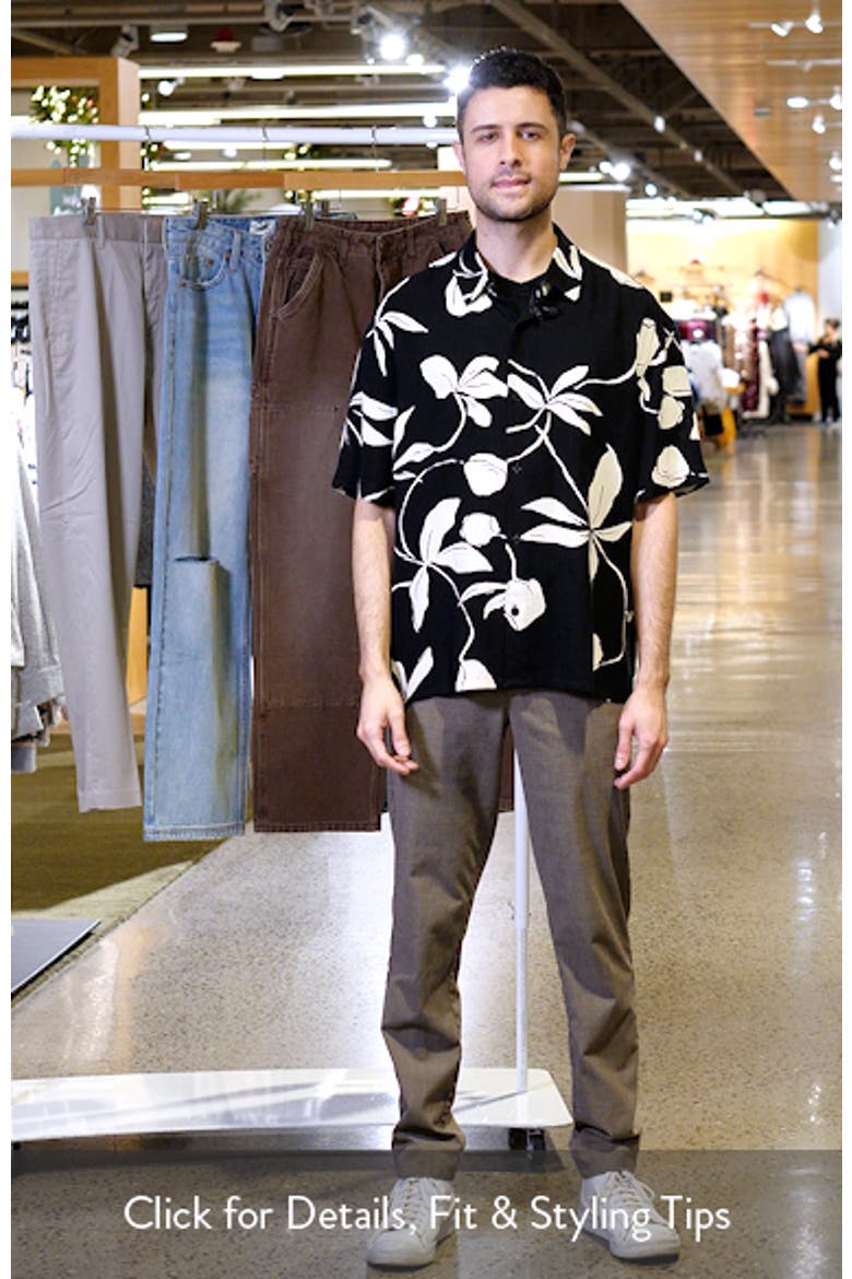 Slub Rayon Short Sleeve Button-Up Resort Shirt video