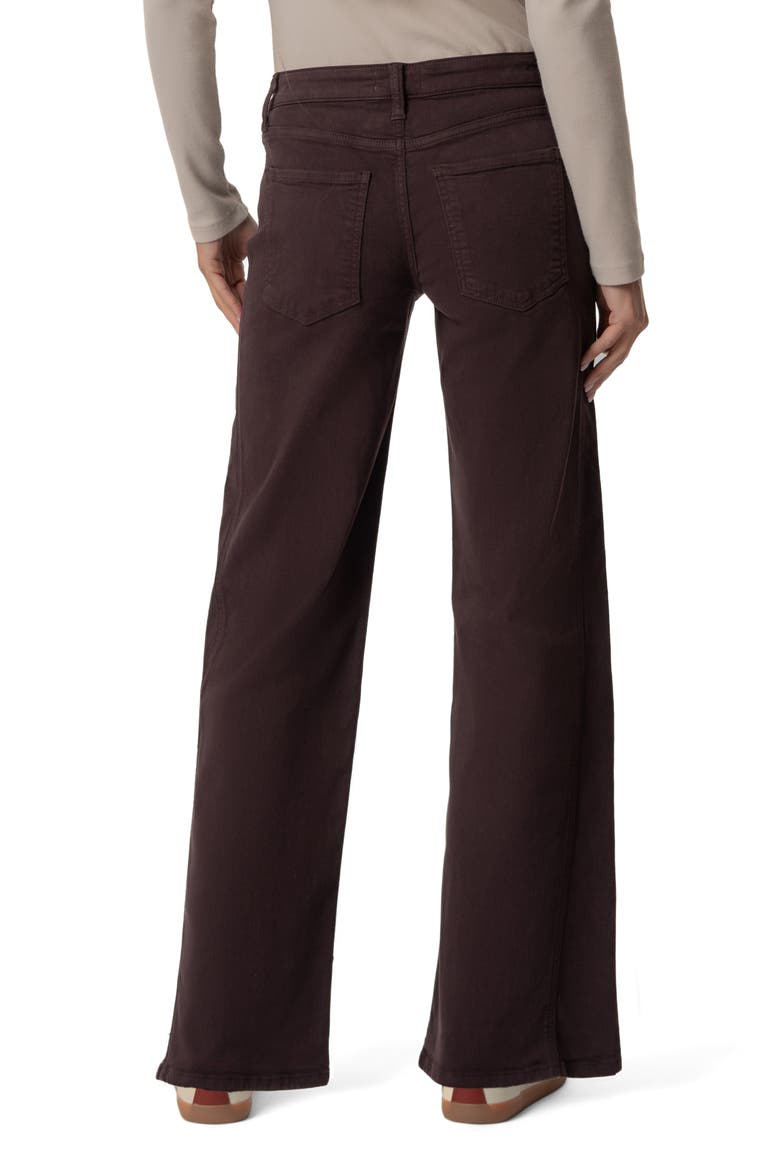 Maya High Waist Wide Leg Jeans, Alternate, color, RAISIN