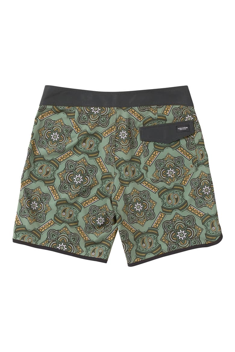 Magic Scallop Mod-Tech Board Shorts, Alternate, color, AGAVE