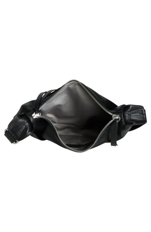 Rag & Bone Medium Mercer Leather Hobo Bag In Black