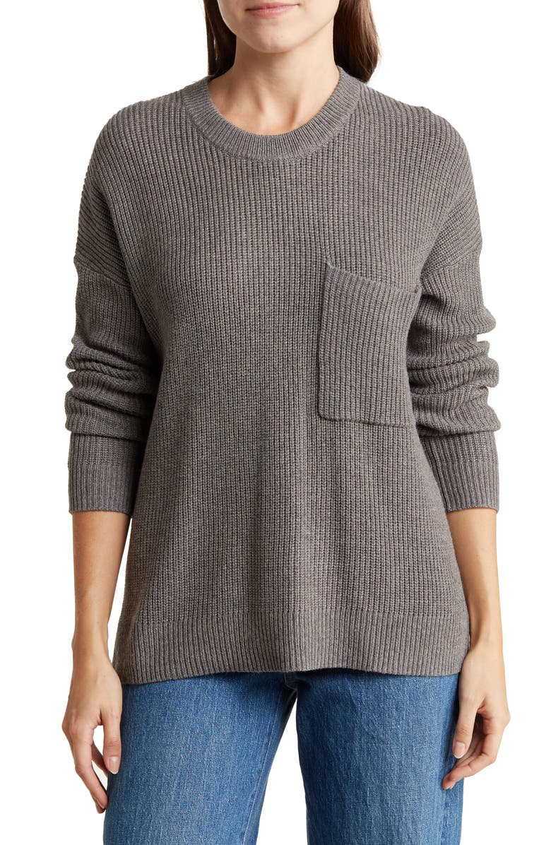 Madewell Thompson Pocket Pullover Sweater, Main, color, 