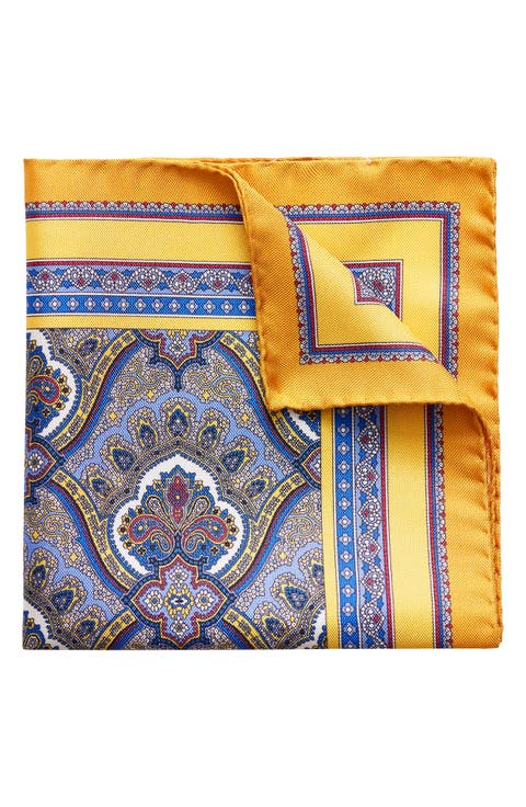 Paisley Silk Pocket Square