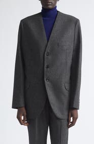 Jil Sander Fitted Long Wool Blazer