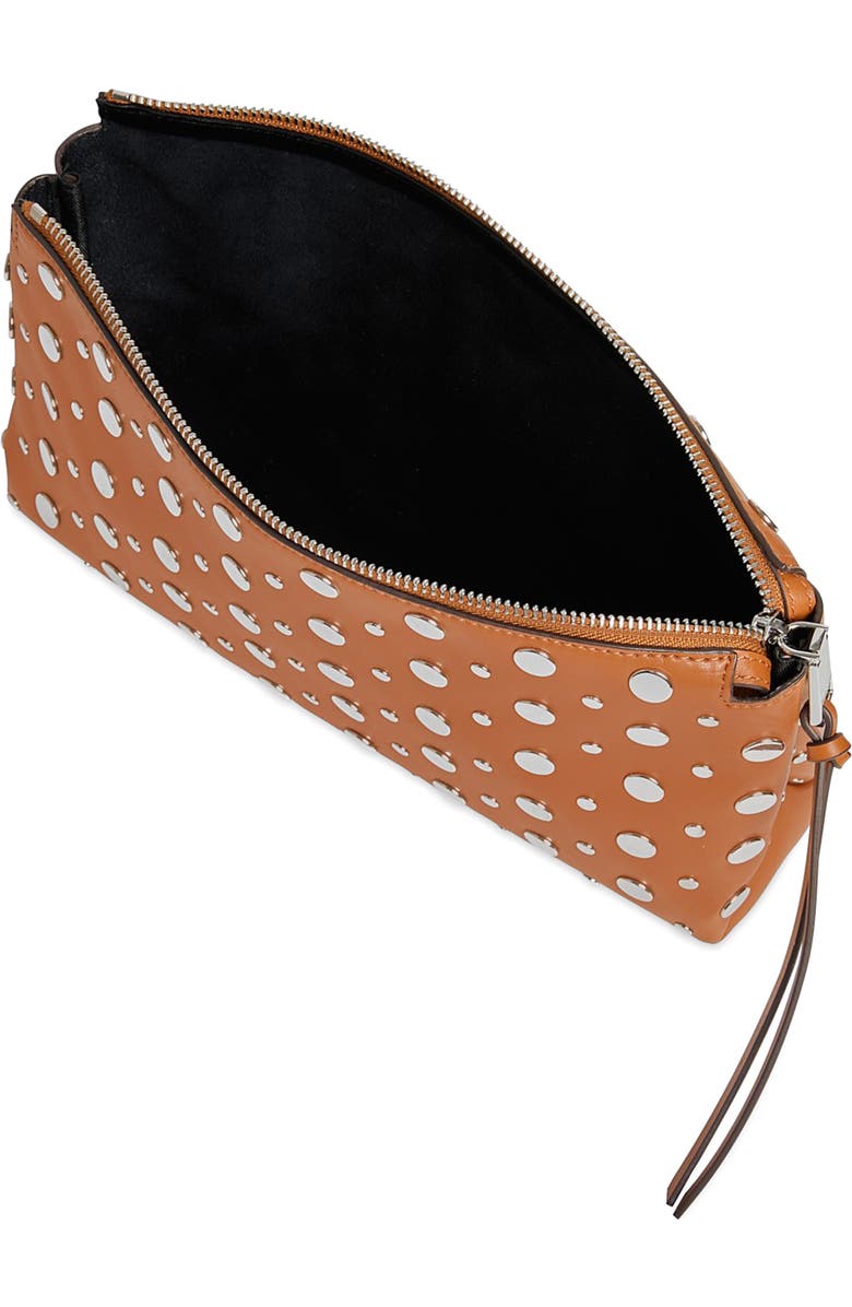 Rebecca Minkoff Ayla Studded Clutch, Alternate, color, Caramello