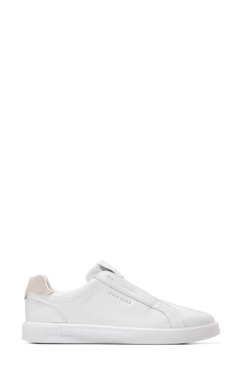 Cole Haan Grand Crosscourt Luxe Slip-on Sneaker In White