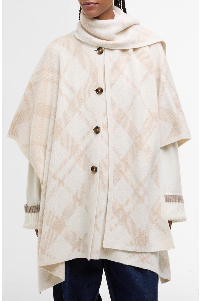 Vienna Wool Blend Sweater Cape, Main, color, BEIGE/ IVORY