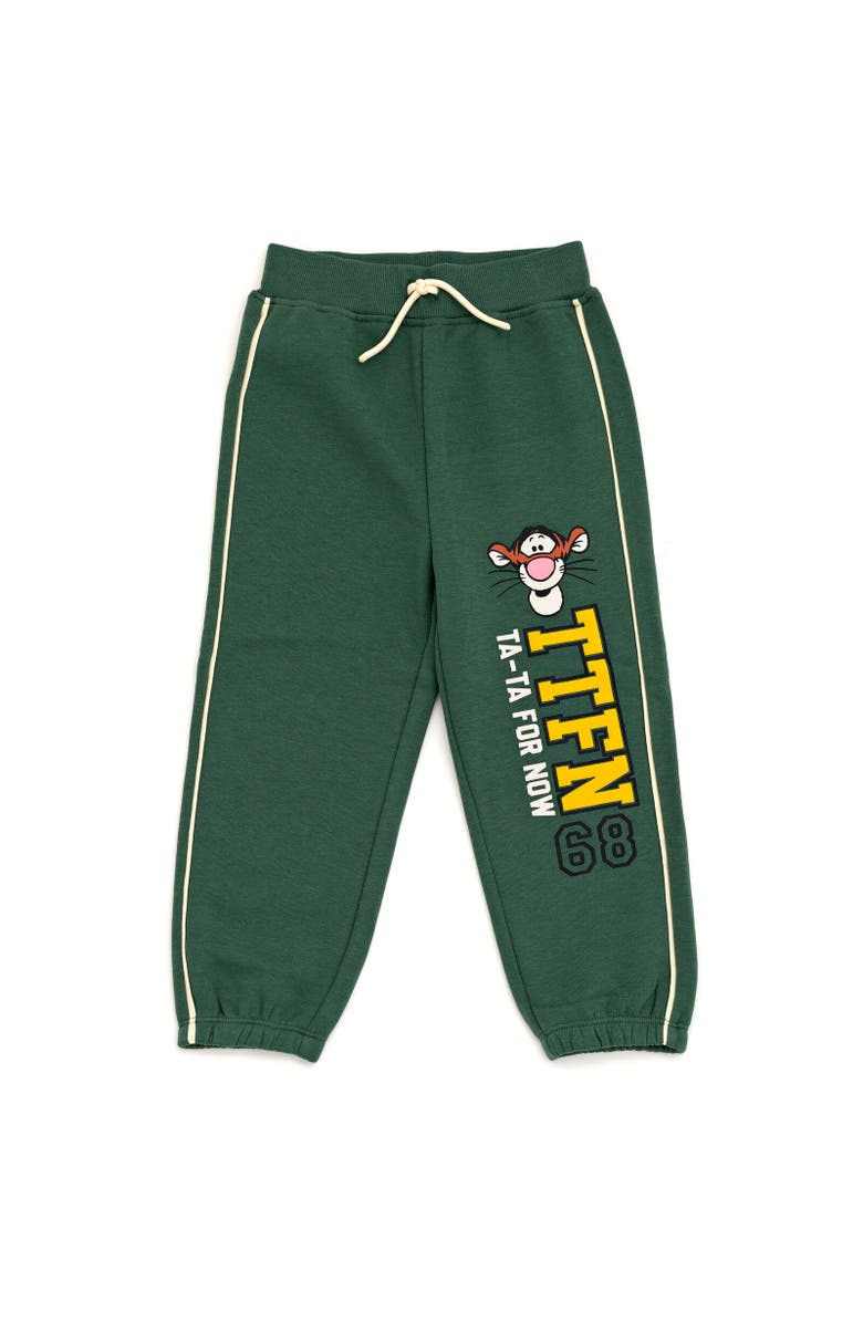 Disney Winnie the Pooh Baby Boys' Fleece Sweatshirt and Pants Set, Alternate, color, Tigger Dark Green