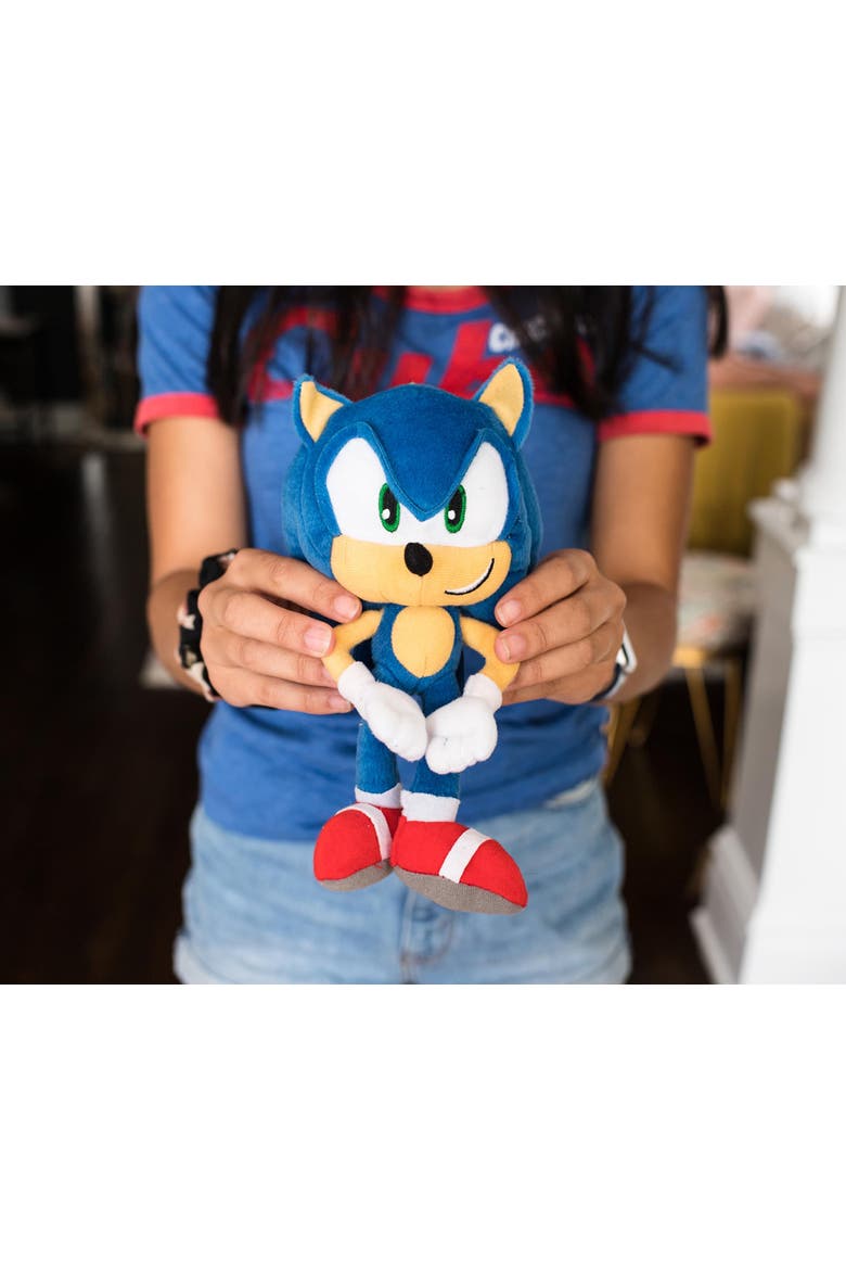 Sonic The Hedgehog Collector Plush Toy Clip-On | 8 Inches Tall, Alternate, color, Blue