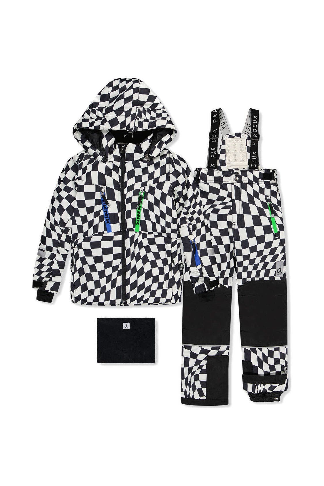 selected White Checkered Print