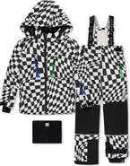 Deux par Deux Teknik Checkered Jacket & Reinforced Pants Two Piece Snowsuit
