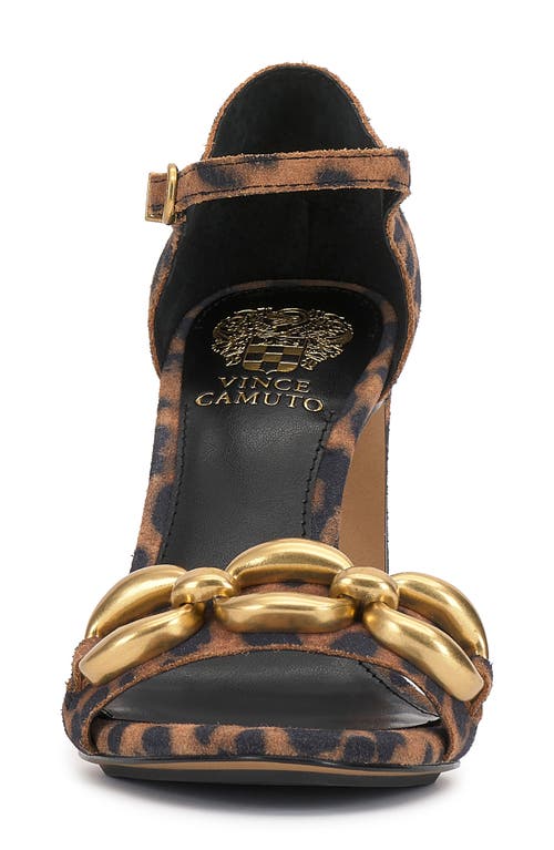 Vince Camuto Aurelia Ankle Strap Sandal In Brown