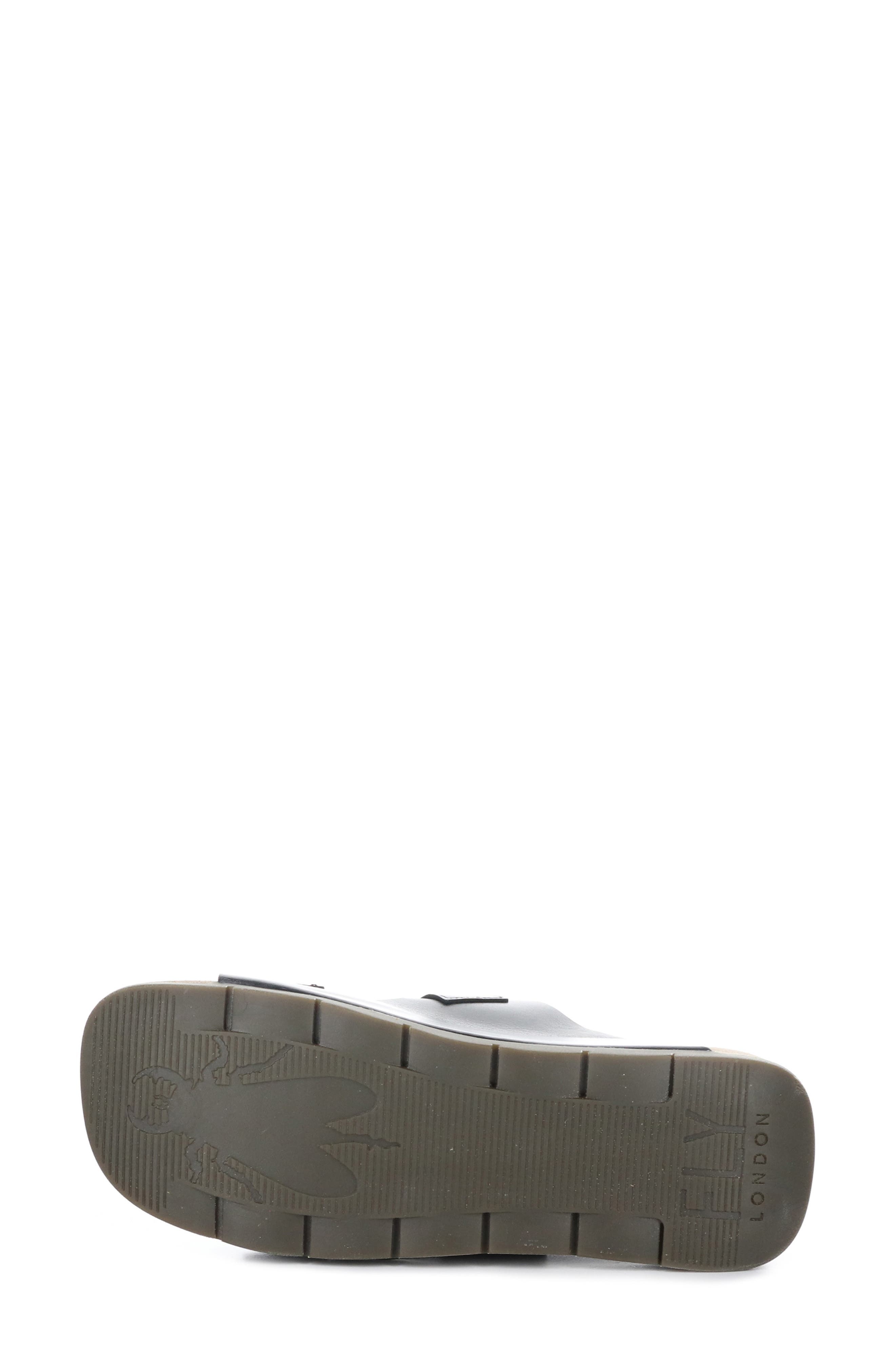 Fly London Caja Double Slide Sandal, Alternate, color, 000 Black Bridle